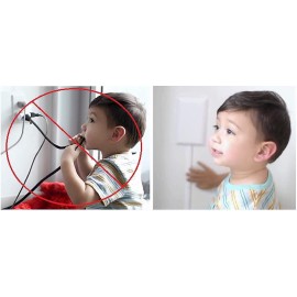 Sleek Socket No Shock Child Protector, Outlet & Plug Concealer with Protective Cord Clips, 8-Foot Flat Extension Cord with Multiple Outlets, Baby Proofing Outlet Cover, No Access To Dangerous Cords Sleek Socket No Shock Child Protector, Outlet & Plug Concealer with Protective Cord Clips, 8-Foot Flat Extension Cord with Multiple Outlets, Baby Proofing Outlet Cover, No Access To Dangerous Cords
