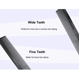 AFT90 Carbon Fiber Cutting Comb, Professional 8.15 Styling Comb, Hairdressing Comb For All Hair Types, Fine and Wide Tooth Hair Barber Comb AFT90 Carbon Fiber Cutting Comb, Professional 8.15 Styling Comb, Hairdressing Comb For All Hair Types, Fine and Wide Tooth Hair Barber Comb