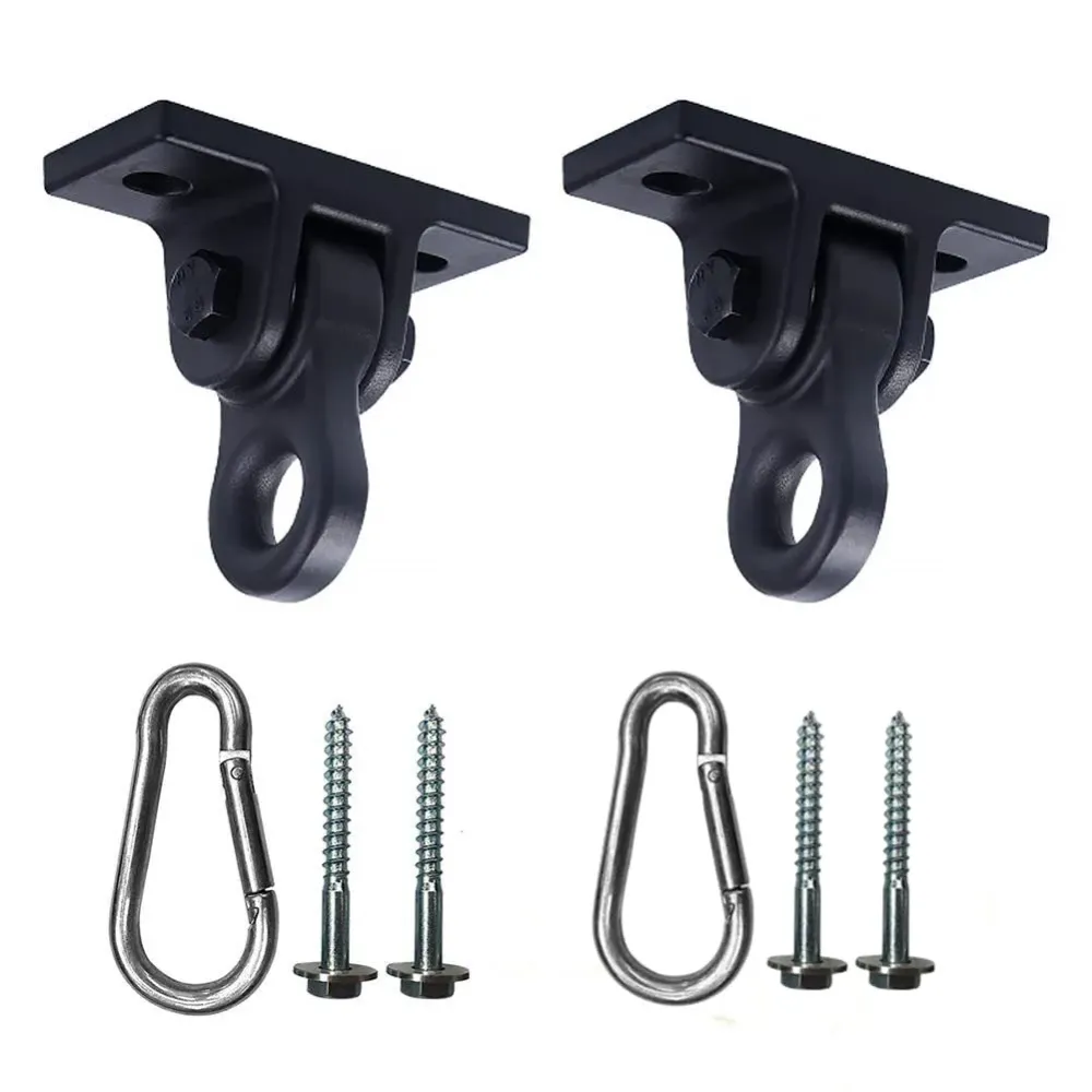 ABUSA Heavy Duty Black Swing Hangers Screws Bolts Included Over 5000 lb Capacity Playground Porch Yoga Seat Trapeze Wooden Sets Indoor Outdoor 2 Pack ABUSA Heavy Duty Black Swing Hangers Screws Bolts Included Over 5000 lb Capacity Playground Porch Yoga Seat Trapeze Wooden Sets Indoor Outdoor 2 Pack