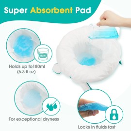 (60 Counts) Disposable Potty Liners compatible with OXO Tot 2-in-1 Go Potty Refill Bags for Toddler Travel, Universal Potty Bags Fit Most Potty Chairs