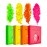 KARIZMA Neon Nights! 4x 10g Chunky Face, Hair, Eye & Body Glitter Set - Neon Yellow, Pink, Orange, Green - Festival, Rave & Event Glitter