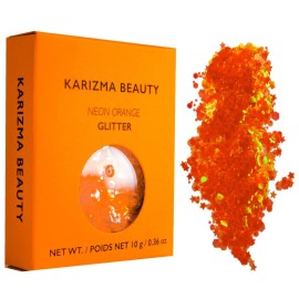 KARIZMA Neon Nights! 4x 10g Chunky Face, Hair, Eye & Body Glitter Set - Neon Yellow, Pink, Orange, Green - Festival, Rave & Event Glitter KARIZMA Neon Nights! 4x 10g Chunky Face, Hair, Eye & Body Glitter Set - Neon Yellow, Pink, Orange, Green - Festival, Rave & Event Glitter