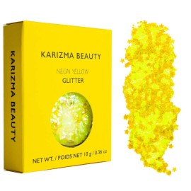 KARIZMA Neon Nights! 4x 10g Chunky Face, Hair, Eye & Body Glitter Set - Neon Yellow, Pink, Orange, Green - Festival, Rave & Event Glitter KARIZMA Neon Nights! 4x 10g Chunky Face, Hair, Eye & Body Glitter Set - Neon Yellow, Pink, Orange, Green - Festival, Rave & Event Glitter