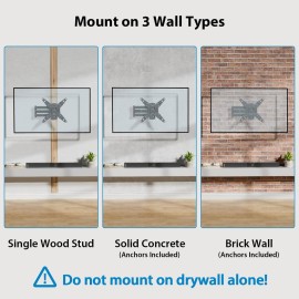 Pipishell Full Motion TV Monitor Wall Mount Bracket Swivel Tilt Extension Rotation for Echo Show 21/15 and Most 13-42 Inch LED LCD Flat Curved Screen TVs & Monitors, Max VESA 200x200mm up to 44lbs Pipishell Full Motion TV Monitor Wall Mount Bracket Swivel Tilt Extension Rotation for Echo Show 21/15 and Most 13-42 Inch LED LCD Flat Curved Screen TVs & Monitors, Max VESA 200x200mm up to 44lbs