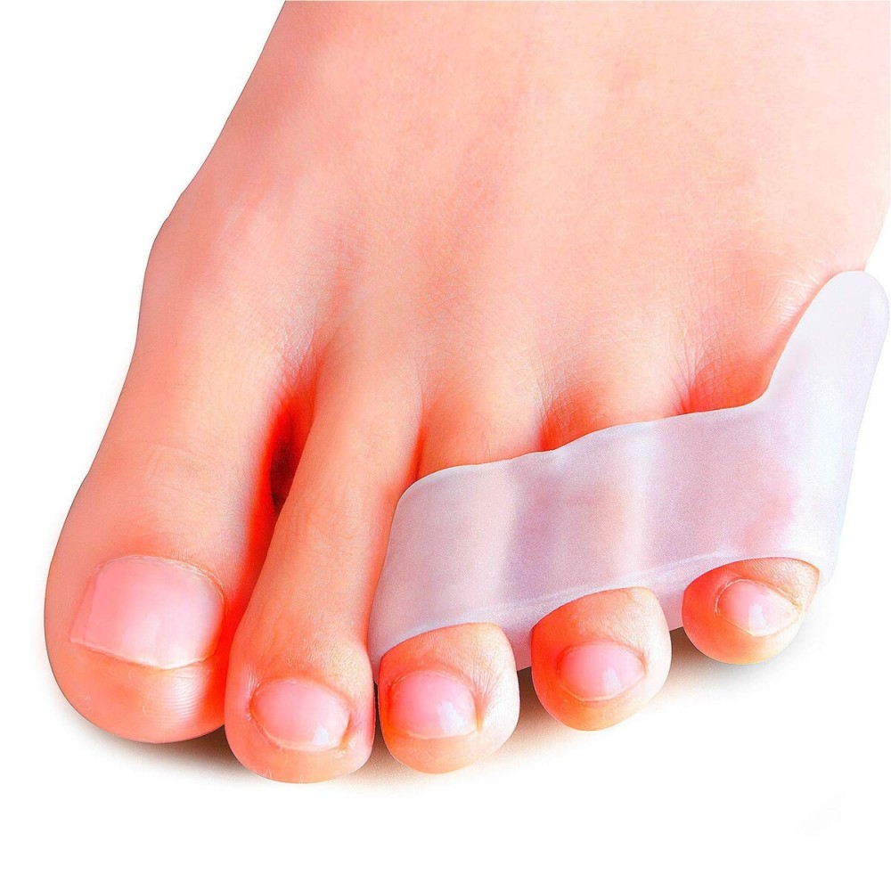 Povihome 10 Pack Pinky Toe Separator and Protectors, Triple Gel Toe Separators for Overlapping Toe, Curled Pinky Toes Separate and Protect Povihome 10 Pack Pinky Toe Separator and Protectors, Triple Gel Toe Separators for Overlapping Toe, Curled Pinky Toes Separate and Protect