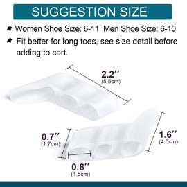 Povihome 10 Pack Pinky Toe Separator and Protectors, Triple Gel Toe Separators for Overlapping Toe, Curled Pinky Toes Separate and Protect Povihome 10 Pack Pinky Toe Separator and Protectors, Triple Gel Toe Separators for Overlapping Toe, Curled Pinky Toes Separate and Protect