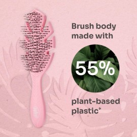 Wet Brush Go Green Hair Detangler Brush, Pink - Detangling Hair Brush - Ultra-Soft IntelliFlex Bristles Glide Through Tangles & Gently Loosens Knots While Minimizing Pain, Split Ends & Breakage Wet Brush Go Green Hair Detangler Brush, Pink - Detangling Hair Brush - Ultra-Soft IntelliFlex Bristles Glide Through Tangles & Gently Loosens Knots While Minimizing Pain, Split Ends & Breakage