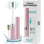 Voom Sonic Go 1 Series Travel Electric Toothbrush, Travel Toothbrush (Dentist Recommended) - Battery Operated Toothbrush for Adults & Kids, Sonic Toothbrush, Portable w/ 2 Minute Timer