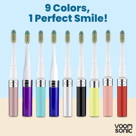 Voom Sonic Go 1 Series Travel Electric Toothbrush, Travel Toothbrush (Dentist Recommended) - Battery Operated Toothbrush for Adults & Kids, Sonic Toothbrush, Portable w/ 2 Minute Timer Voom Sonic Go 1 Series Travel Electric Toothbrush, Travel Toothbrush (Dentist Recommended) - Battery Operated Toothbrush for Adults & Kids, Sonic Toothbrush, Portable w/ 2 Minute Timer