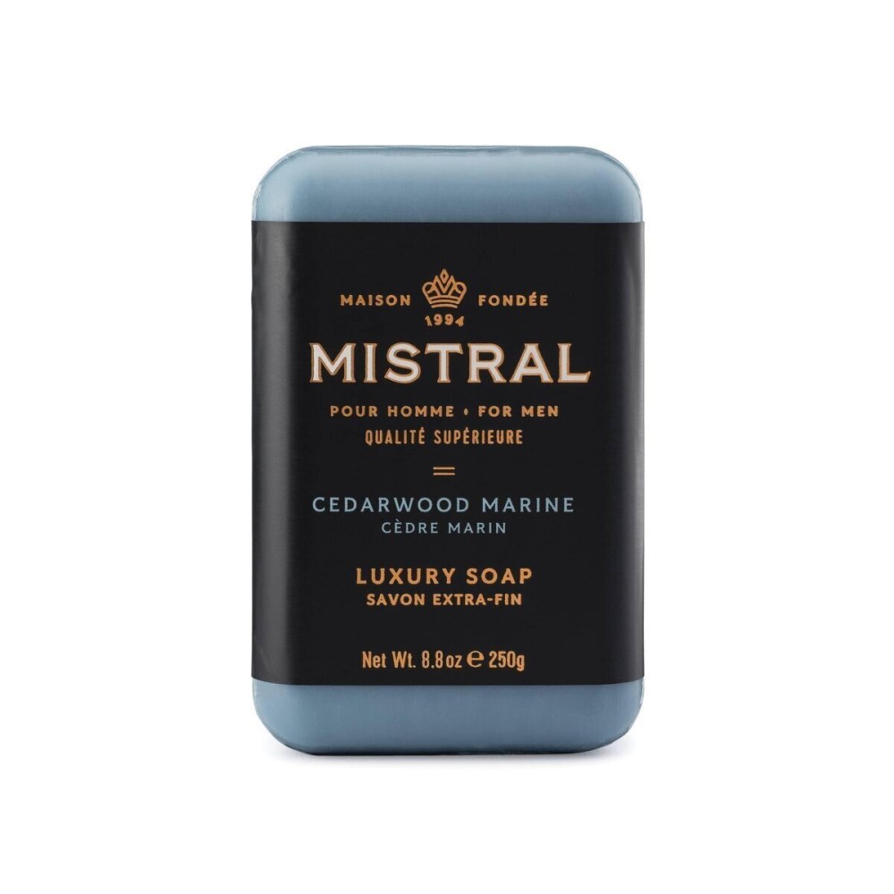 Mistral Bar Soap, Cedarwood Marine, Large Mistral Bar Soap, Cedarwood Marine, Large