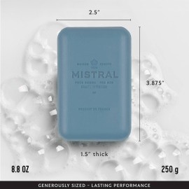 Mistral Bar Soap, Cedarwood Marine, Large Mistral Bar Soap, Cedarwood Marine, Large