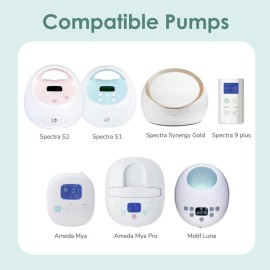 Maymom Duckbill Valves for Spectra. Designed for Spectra S1 Spectra S2 Spectra 9 Plus Spectra Dew 350 Not Original Spectra Pump Parts Spectra S2 Accessories Replace Spectra Valve (6 ct White)