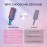 MelodySusie Nail Drill Bits Set, 7pcs Tungsten Carbide Diamond Nail Drill Bits for Acrylic Nails Poly Gel Cuticle Remove, 3/32\'\' Professional Nail Bits for Nail Drill Efile, Manicure Pedicure Tools