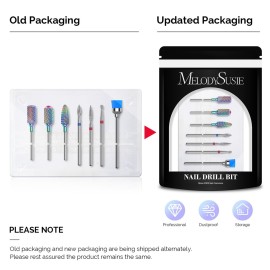 MelodySusie Nail Drill Bits Set, 7pcs Tungsten Carbide Diamond Nail Drill Bits for Acrylic Nails Poly Gel Cuticle Remove, 3/32\'\' Professional Nail Bits for Nail Drill Efile, Manicure Pedicure Tools MelodySusie Nail Drill Bits Set, 7pcs Tungsten Carbide Diamond Nail Drill Bits for Acrylic Nails Poly Gel Cuticle Remove, 3/32\'\' Professional Nail Bits for Nail Drill Efile, Manicure Pedicure Tools
