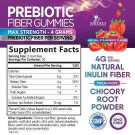 Fiber Gummies for Adults, Daily 4g Gummy Fiber Supplement, Prebiotic Gummy Digestive Health Support - Plant Based Soluble Fiber Chews, Prebiotics Supports Regularity & Digestion Non-GMO - 60 Gummies Fiber Gummies for Adults, Daily 4g Gummy Fiber Supplement, Prebiotic Gummy Digestive Health Support - Plant Based Soluble Fiber Chews, Prebiotics Supports Regularity & Digestion Non-GMO - 60 Gummies