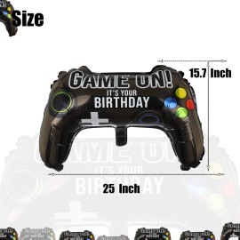 2 Pcs Video Game Controller Mylar Balloon Theme Party Boys Gaming Birthday Decorations 2 Pcs Video Game Controller Mylar Balloon Theme Party Boys Gaming Birthday Decorations