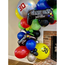 2 Pcs Video Game Controller Mylar Balloon Theme Party Boys Gaming Birthday Decorations 2 Pcs Video Game Controller Mylar Balloon Theme Party Boys Gaming Birthday Decorations