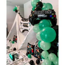 2 Pcs Video Game Controller Mylar Balloon Theme Party Boys Gaming Birthday Decorations 2 Pcs Video Game Controller Mylar Balloon Theme Party Boys Gaming Birthday Decorations