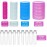 Anezus Self-Grip Rollers Set - 60 Pcs Multicolored Curlers and Clips for Hairstyling
