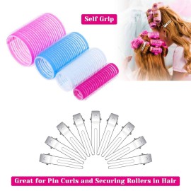 Anezus Self-Grip Rollers Set - 60 Pcs Multicolored Curlers and Clips for Hairstyling Anezus Self-Grip Rollers Set - 60 Pcs Multicolored Curlers and Clips for Hairstyling