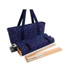 Linda Li New! - American Mahjong Set The Artisan Collection: Butterfly Series - in Blue Nautical Soft Bag
