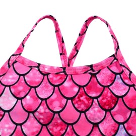 HONISEN Little Toddler Girls One Pieces Swimsuit Cute Swimwear Bathing Suits Scale 5T