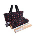 Linda Li New! - American Mahjong Set The Artisan Collection: Butterfly Series - in Black Poppy Soft Bag
