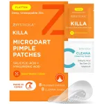 ZitSticka Killa Pimple Patches for Face - World\'s Most Potent Pimple Patch with Fast-Acting Microdarts - Starts Working within 6 Hours for Deep, Early-Stage Zits - Regular 8 Count with Cleana Swab