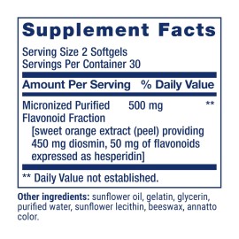 Life Extension Youthful Legs, blood flow, vein support, circulation supplement, leg health, orange peel extract, diosmin, gluten free, non-GMO, 60 softgels