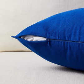Fancy Homi 2 Packs Premium Faux Suede Decorative Throw Pillow Covers, Super Soft Square Pillow Case,Solid Cushion Cover for Couch/Sofa/Bedroom (18 x 18, Set of 2, Blue) Fancy Homi 2 Packs Premium Faux Suede Decorative Throw Pillow Covers, Super Soft Square Pillow Case,Solid Cushion Cover for Couch/Sofa/Bedroom (18 x 18, Set of 2, Blue)