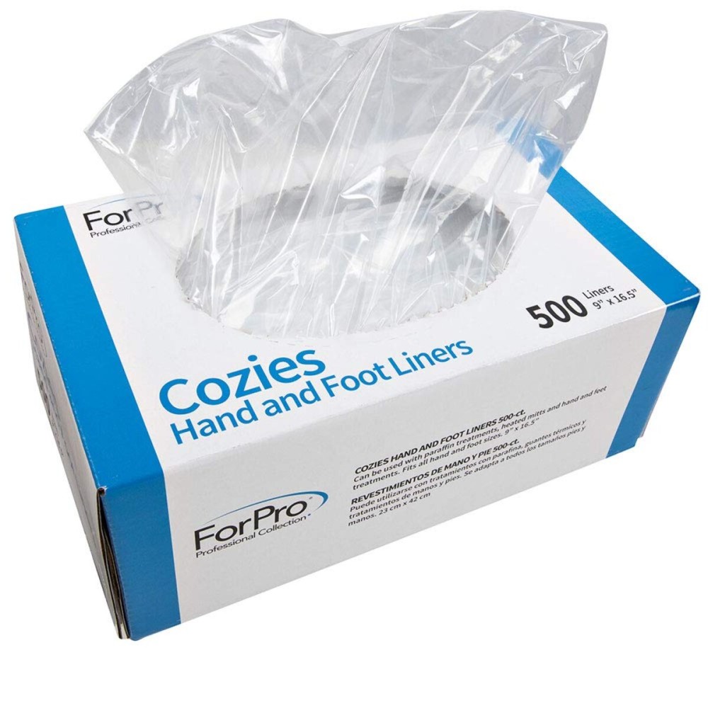 ForPro Professional Collection Cozies Hand and Foot Liners, Paraffin Wax Liners for Hands and Feet, Heated Mitts and Booties, 500-Count ForPro Professional Collection Cozies Hand and Foot Liners, Paraffin Wax Liners for Hands and Feet, Heated Mitts and Booties, 500-Count