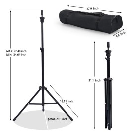 Klvied Reinforced Wig Stand Tripod Mannequin Head Stand, Adjustable Holder for Cosmetology Hairdressing Training with T-with Caps, T-Pins, Comb, Hair Clip, Carrying Bag Klvied Reinforced Wig Stand Tripod Mannequin Head Stand, Adjustable Holder for Cosmetology Hairdressing Training with T-with Caps, T-Pins, Comb, Hair Clip, Carrying Bag