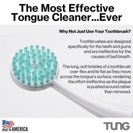 Tung Plastic Tongue Scraper with Protective Caps, Tongue Brush, Tongue Cleaner for Adults, Scrubber, Plastic, Fight Bad Breath and Halitosis | Tongue Scraper Cleaner, Made in America, 2-Pack w/Cap Tung Plastic Tongue Scraper with Protective Caps, Tongue Brush, Tongue Cleaner for Adults, Scrubber, Plastic, Fight Bad Breath and Halitosis | Tongue Scraper Cleaner, Made in America, 2-Pack w/Cap