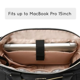 mommore Breast Pump Bag Diaper Tote Bag with 15 Inch Laptop Sleeve Fit Most Breast Pumps Like Medela, Spectra S1,S2, Evenflo mommore Breast Pump Bag Diaper Tote Bag with 15 Inch Laptop Sleeve Fit Most Breast Pumps Like Medela, Spectra S1,S2, Evenflo