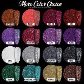 Teenitor Fine Glitter, 32 Jars, Each 8g GlitterAssorted Set for Color Arts and Craft , Eyeshadow, Makeup, Nail Art Pigment Teenitor Fine Glitter, 32 Jars, Each 8g GlitterAssorted Set for Color Arts and Craft , Eyeshadow, Makeup, Nail Art Pigment