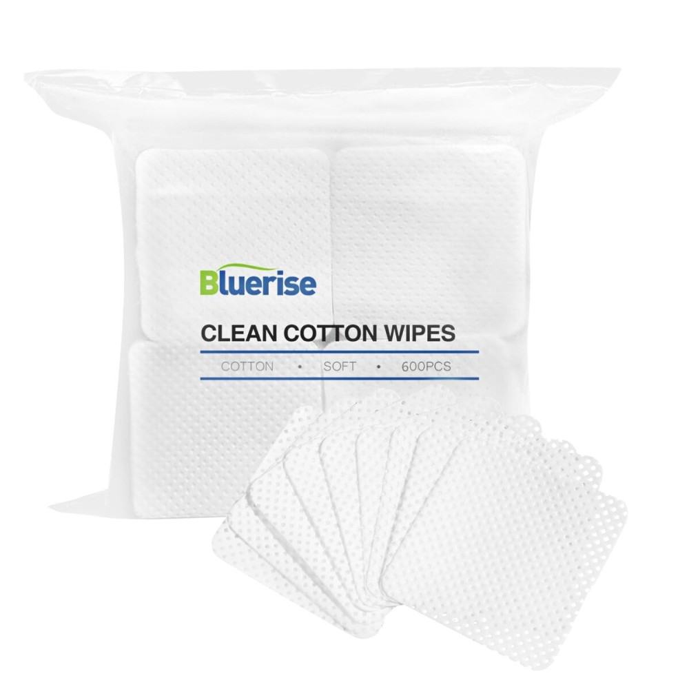 BLUERISE Lint Free Nail Wipes White 600pcs Nail Polish Remover Pads Soft Absorbable Eyelash Extension Glue Cleaning Wipes BLUERISE Lint Free Nail Wipes White 600pcs Nail Polish Remover Pads Soft Absorbable Eyelash Extension Glue Cleaning Wipes