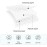 BLUERISE Lint Free Nail Wipes White 600pcs Nail Polish Remover Pads Soft Absorbable Eyelash Extension Glue Cleaning Wipes