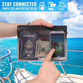 AiRunTech Waterproof Fanny Pack,Waterproof Pouch for Phone Passport Wallet Purse with Waist Strap,Floating Waterproof Bags for Travel Beach Swimming Kayaking Boating Pool Accessories AiRunTech Waterproof Fanny Pack,Waterproof Pouch for Phone Passport Wallet Purse with Waist Strap,Floating Waterproof Bags for Travel Beach Swimming Kayaking Boating Pool Accessories