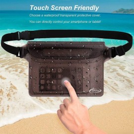 AiRunTech Waterproof Fanny Pack,Waterproof Pouch for Phone Passport Wallet Purse with Waist Strap,Floating Waterproof Bags for Travel Beach Swimming Kayaking Boating Pool Accessories AiRunTech Waterproof Fanny Pack,Waterproof Pouch for Phone Passport Wallet Purse with Waist Strap,Floating Waterproof Bags for Travel Beach Swimming Kayaking Boating Pool Accessories