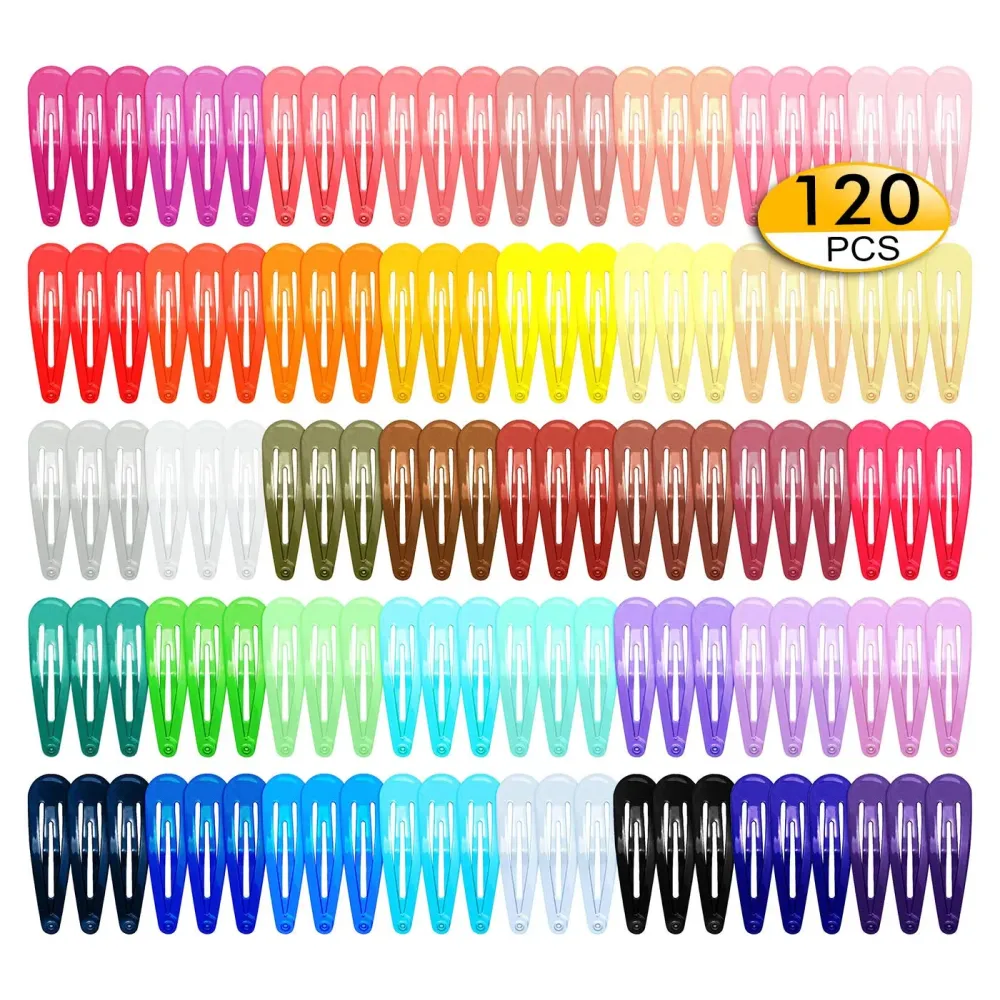 120 Pack Colorful Barrettes, 2 Inch Barrettes Metal Snap Hair Clips Candy Color Hair Accessories for Kids Teens, Toddlers,Women(40 Colors) 120 Pack Colorful Barrettes, 2 Inch Barrettes Metal Snap Hair Clips Candy Color Hair Accessories for Kids Teens, Toddlers,Women(40 Colors)