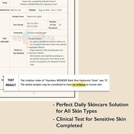 Haruharu Wonder Black Rice Hyaluronic Toner 5.1 fl.oz / 150ml | Face Moisturizer, Facial Toner for All Skin Types | Vegan, Cruelty Free, EWG-Green Haruharu Wonder Black Rice Hyaluronic Toner 5.1 fl.oz / 150ml | Face Moisturizer, Facial Toner for All Skin Types | Vegan, Cruelty Free, EWG-Green