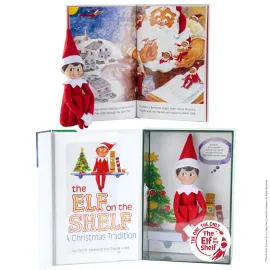 The Elf on the Shelf: A Christmas Tradition - Boy Scout Elf with Blue Eyes - Includes Artfully Illustrated Storybook, Keepsake Box and Official Adoption Certificate The Elf on the Shelf: A Christmas Tradition - Boy Scout Elf with Blue Eyes - Includes Artfully Illustrated Storybook, Keepsake Box and Official Adoption Certificate