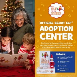 The Elf on the Shelf: A Christmas Tradition - Boy Scout Elf with Blue Eyes - Includes Artfully Illustrated Storybook, Keepsake Box and Official Adoption Certificate The Elf on the Shelf: A Christmas Tradition - Boy Scout Elf with Blue Eyes - Includes Artfully Illustrated Storybook, Keepsake Box and Official Adoption Certificate