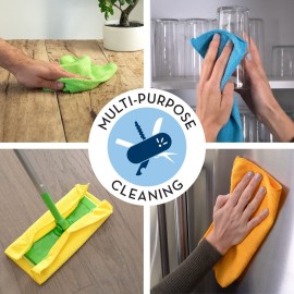 S&T INC. 100 Pack Microfiber Cleaning Cloth, Bulk Towels for Home, Reusable Microfiber Towels for Cars, Cleaning Rags, Assorted, 11.5 Inches x 11.5 Inches, 100 Count S&T INC. 100 Pack Microfiber Cleaning Cloth, Bulk Towels for Home, Reusable Microfiber Towels for Cars, Cleaning Rags, Assorted, 11.5 Inches x 11.5 Inches, 100 Count