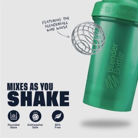 BlenderBottle Classic V2 Shaker Bottle Perfect for Protein Shakes and Pre Workout, 20-Ounce, Emerald Green BlenderBottle Classic V2 Shaker Bottle Perfect for Protein Shakes and Pre Workout, 20-Ounce, Emerald Green