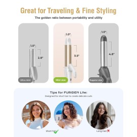 Europe Travel Curling Iron Mini: Dual Voltage Curling Iron for Traveling - Mini Travel Curling Irons 1 Inch with US Plug,Gold 450 Europe Travel Curling Iron Mini: Dual Voltage Curling Iron for Traveling - Mini Travel Curling Irons 1 Inch with US Plug,Gold 450