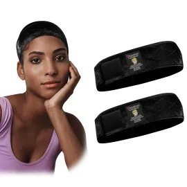 Dreamlover Wig Grip Band, Headband for Keeping Wigs in Place, Black, 2 Pieces