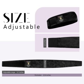 Dreamlover Wig Grip Band, Headband for Keeping Wigs in Place, Black, 2 Pieces