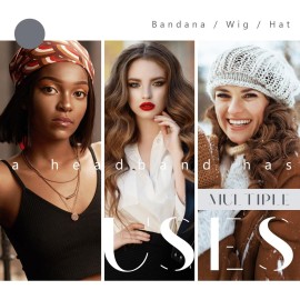 Dreamlover Wig Grip Bands, Headband for Keeping Wigs in Place, Tan, 2 Pieces Dreamlover Wig Grip Bands, Headband for Keeping Wigs in Place, Tan, 2 Pieces