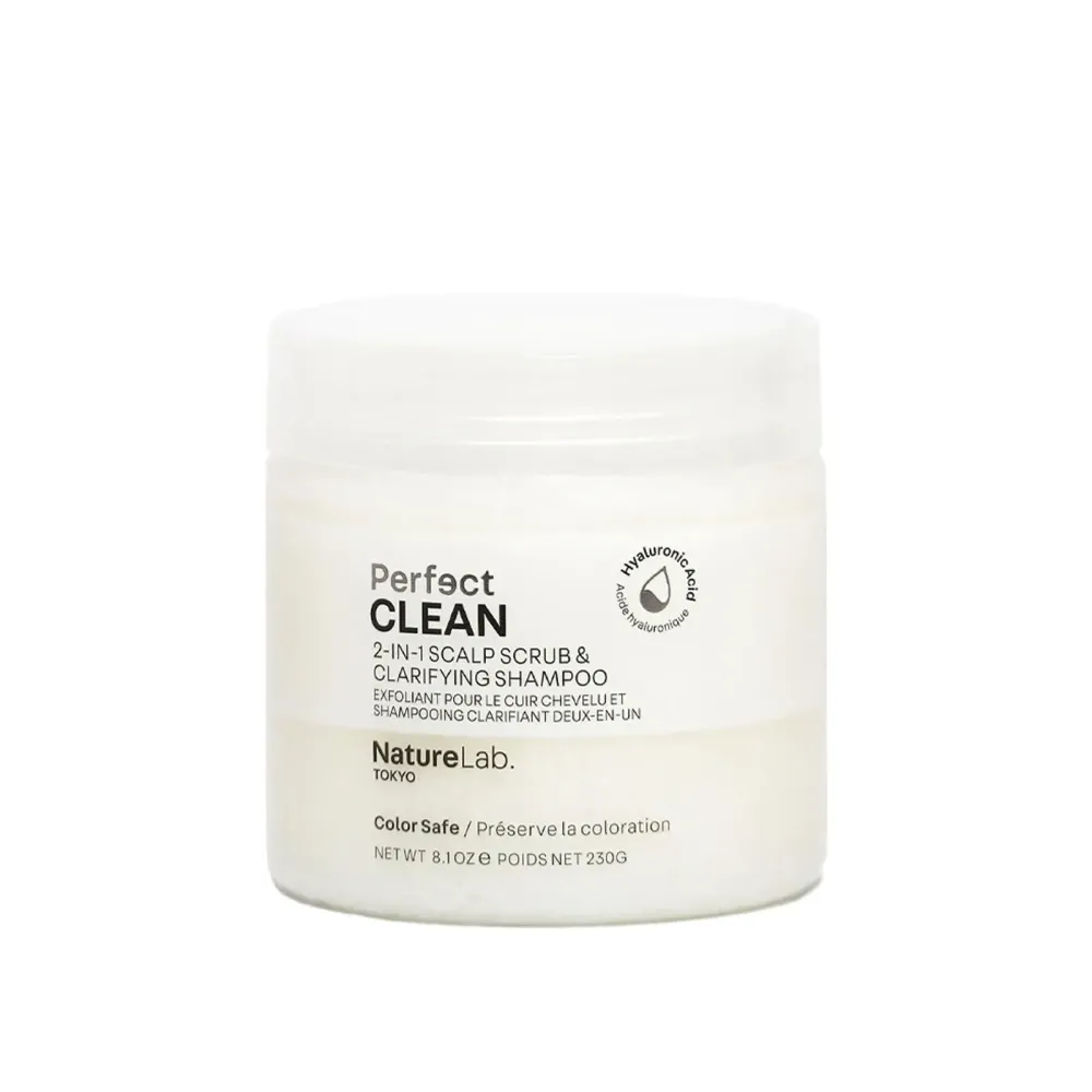 NATURELAB. TOKYO Perfect Clean Clarifying Scalp Scrub: 2-in-1 Shampoo and Scalp Scrub Hair Treatment to Clarify and Remove Product Buildup for Immense Shine I 8.1 OZ / 230G NATURELAB. TOKYO Perfect Clean Clarifying Scalp Scrub: 2-in-1 Shampoo and Scalp Scrub Hair Treatment to Clarify and Remove Product Buildup for Immense Shine I 8.1 OZ / 230G